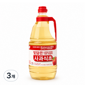 빛담은 사과 식초 대용량 주방용 발효 비니거 1.8L