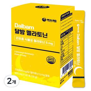 아임힐링 달밤 식물성 리포좀 멜라토닌 5mg 식약청 인증