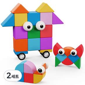 미마루 어린이 자석블럭 레인보우 혼합구성 교구 20p