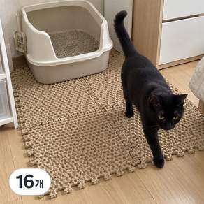 라이프전문가 고양이 모래매트 애완 동물 고양이 화장실 발판 사막화방지매트 PH-PS2608-D1