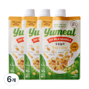 유밀 두유 그래놀라 두유놀라 단백질 쉐이크 파우치