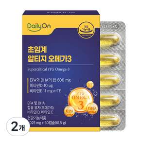 [데일리온] 초임계 알티지 프리미엄 오메가3 식물성 캡슐