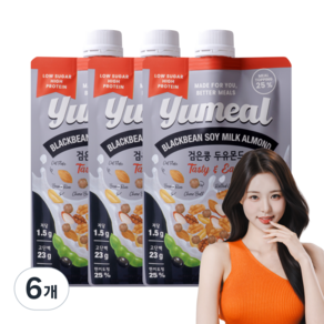 유밀 두유 그래놀라 검은콩 두유몬드 단백질 쉐이크 파우치