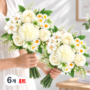 별오점 생화같은 납골당 산소 성묘 미니 조화 꽃다발