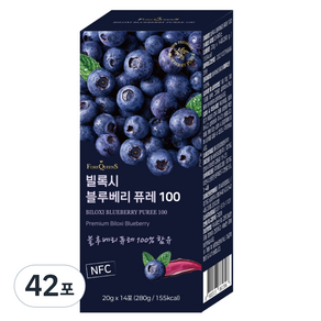 빌록시 통째로 갈아만든 리얼 페루산 NFC 100% 블루베리 퓨레