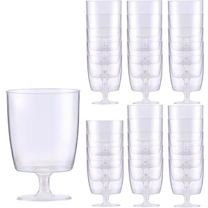모던 플라스틱 와인잔, 210ml, 1개입, 30개