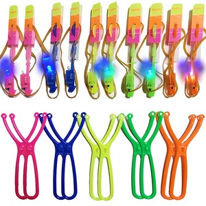 해피슈 LED 불빛 낙하산 새총 완성 OPP 5종 10p, 혼합색상, 1세트
