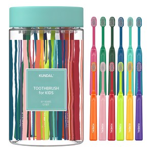 쿤달 딥 클린 항균 초극세모 어린이 칫솔, 12개입, 1개