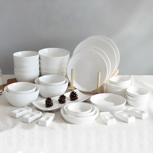 끌리메 6인 한식기 세트, 크림화이트, 한식기 35p, 1세트