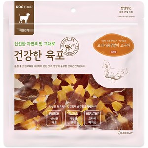 굿데이 강아지 건강한 육포, 오리가슴살말이 고구마, 300g, 1개