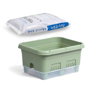이즈리빙 내집에 텃밭 화분 + 배양토 20L, 그린, 1개