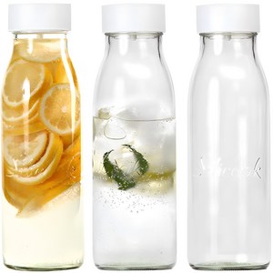 실리쿡 유리 물병 3p 세트, 혼합색상, 1L, 1개