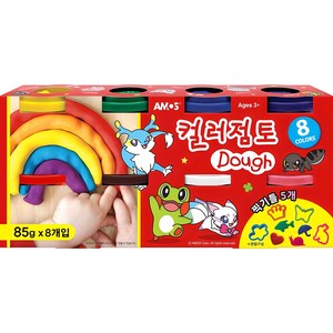 아모스 칼라점토, 혼합색상, 85g, 8개