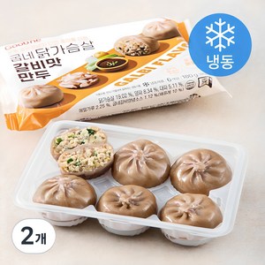 굽네 닭가슴살 갈비맛 만두(냉동), 180g, 2개