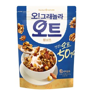 마켓오네이처 오그래놀라 오트 통넛츠 시리얼, 360g, 1개