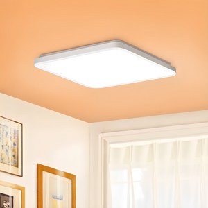 홈플래닛 LED 60W 플리커프리 정사각 방등 천장등 (친절한 설명서), 화이트 주광색