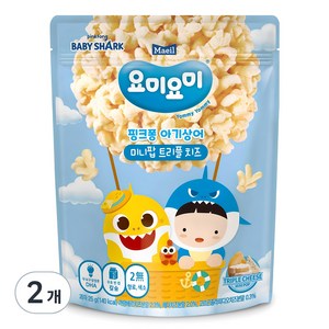 요미요미 유아용 미니팝 과자, 트리플치즈, 25g, 2개