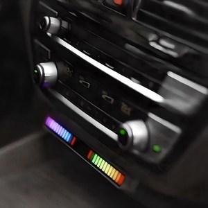 오토크루 차량용 소리반응 이퀄라이저 LED 바, 1개
