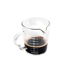 칼딘 내열유리 더블 푸어링 핸들 샷잔 90ml, 투명, 1개
