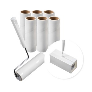 코멧 사선컷팅 테이프 클리너 핸들 + 거치대 + 리필 7개 (16cm x 12m), 1개 골드박스 특가