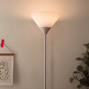 코멧 업라이트 거실스탠드 LED전구포함, 화이트