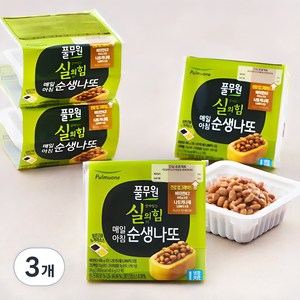풀무원 실의 힘 매일아침 순생나또, 49.5g, 8개입, 3개