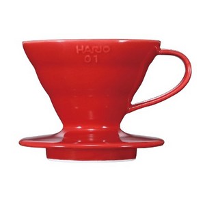 하리오 Dripper V60 01 세라믹 레드, 200ml, 1개, 01R