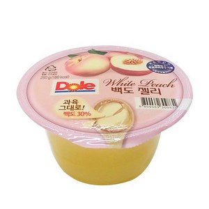 돌 Dole 컵젤리 백도, 250g, 1개