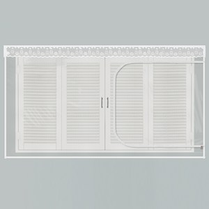 다샵 창문형 지퍼식 EVA 방풍 바람막이 투명, 1개