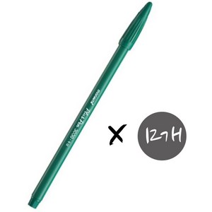 모나미 플러스펜 3000 DZ 0.4mm 12p, 녹색, 1개