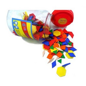 큰솔스토밍 플라스틱 패턴블록 250PCS, 1개, 혼합색상