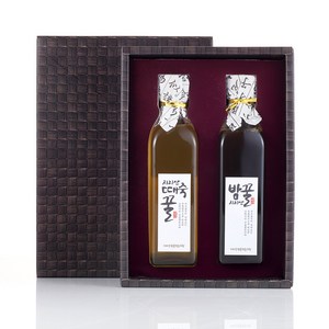 지리산한봉 특화 밤꿀 400g + 때죽꿀 400g 세트, 1세트