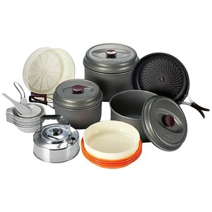 코베아 경질 7~8인용 코펠 세트 KECN9PK-02, 혼합색상, 1세트