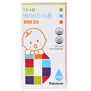 다나음 베이비 D 드롭 500 IU 유아비타민, 9.9ml, 1개