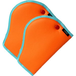 카닷인조가죽 어린이안전벨트조절커버1P 22 x 15 cm 오렌지, 2개