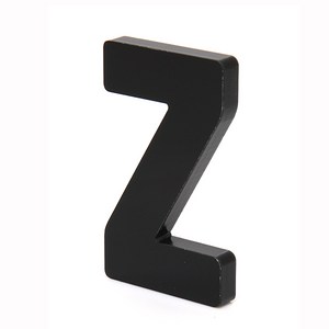 쿠 홈 인테리어 소품 아크릴 스텐딩 이니셜, 01Z(블랙)