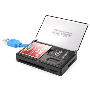 넥스트유 메모리 수납형 USB3.0 카드리더기, NEXT-9708U3, 혼합 색상, 1개