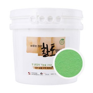 바르는 천연 황토벽지, 그린색, 16L, 1개