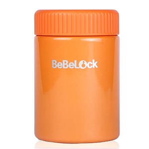 베베락 보냉보온 이유식통, 오렌지, 260ml, 1개