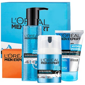 로레알파리 남성용 이드라파워 3종 세트, 에센스 스킨 120ml + 로션 50ml + 클렌징폼 100ml, 1세트