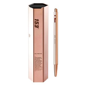 모나미 153골드 유성 볼펜 0.7mm, 로즈골드, 1개