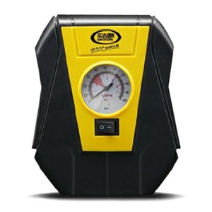 비씨팜스 휴대용 자동차 DC 12V 에어컴프레셔, 1개, 혼합색상