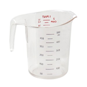 폴리카보네이트 계량컵, 투명, 500ml, 1개