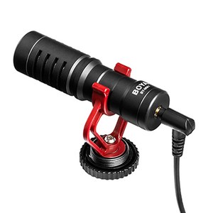 보야 단일 지향성 마이크 스마트폰 DSLR 카메라 캠코더용, BY-MM1, 1개