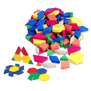 러닝리소스 플라스틱 패턴블록 100pcs, 컬러혼합, 1개