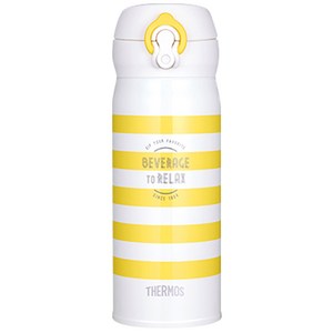써모스 미디엄 텀블러 JNL-403K, 옐로우보더, 400ml, 1개