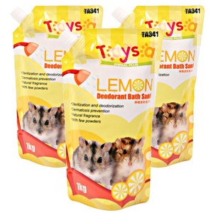 테이사 햄스터모래 레몬향, 1kg, 3개