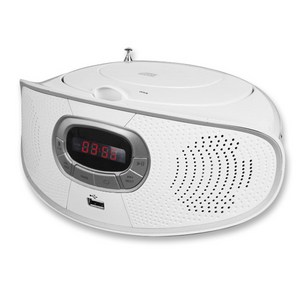 코비 포터블 MP3 CD플레이어, MP-CD356, 화이트