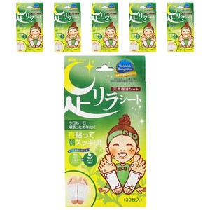 아시리라 풋 시트 릴랙스 발패치 쑥향, 30매입, 6개