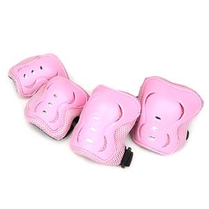 킹카스포츠 무릎보호대 2p + 팔꿈치 보호대 2p 세트 303, PINK, 1개